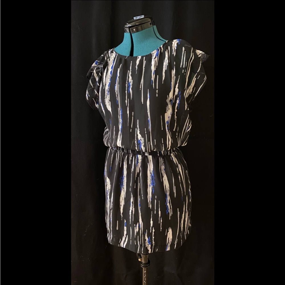 Abstract Striped Dress